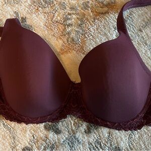 Elegant Plum Lace Bra